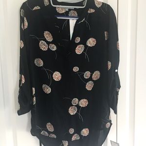 Daniel Rainn Koda Split Neck Blouse